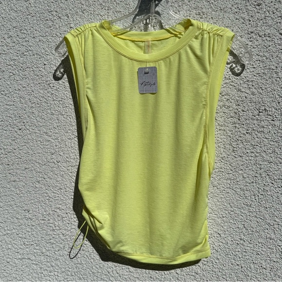 FREE‎ PEOPLE MOVEMENT yellow workout top NWT - Picture 7 of 8